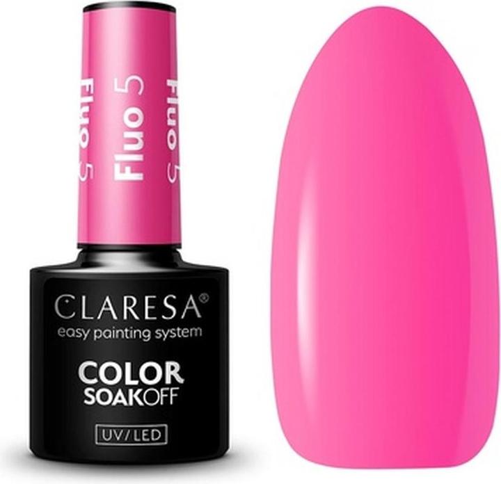 Produktbild Claresa Fluo UV Nagellack 5ml (Rosa, Farblack)
