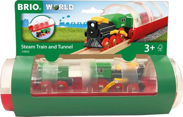 Actual product image Brio Steam engine and tunnel
