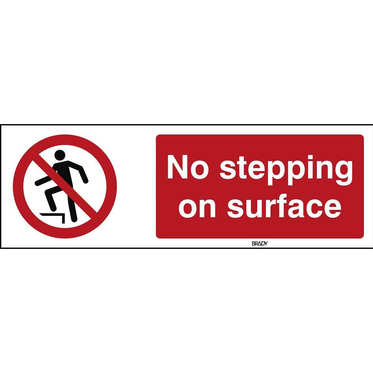 Brady, Sicherheitskennzeichnung, ISO Safety Sign - No stepping