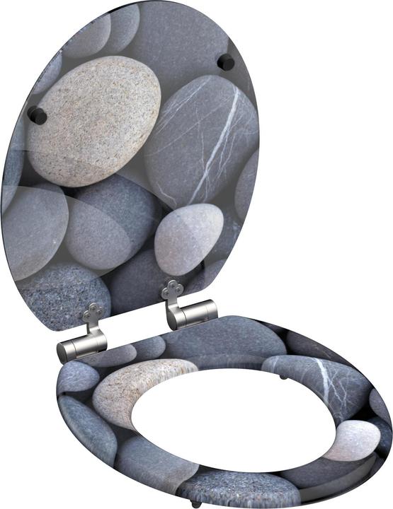 Actual product image Schütte MDF WC-Sitz GREY STONES