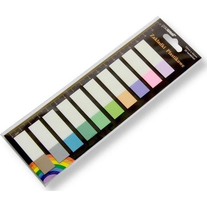 Penword, Post-it, Indexzungen 12 x 44 mm, 10 x 20 Stück, Kunststoff (12 x 44 mm)