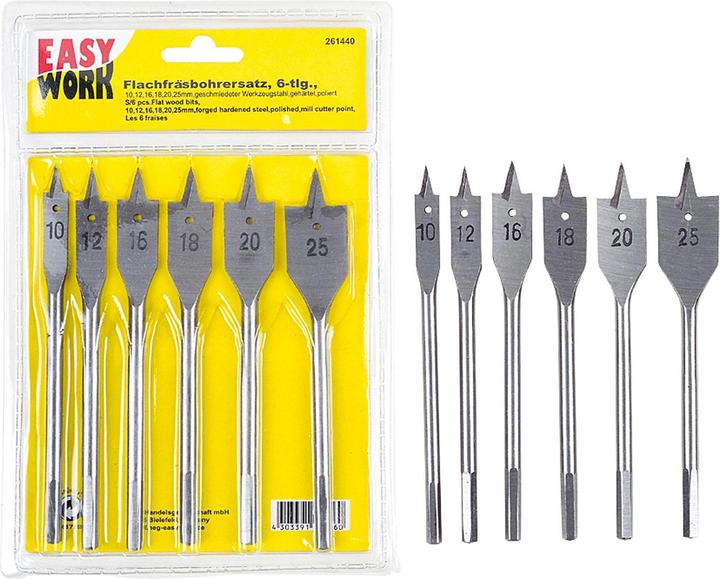 Immagine prodotto Easy Work Set di punte per fresatura piana 10 - 25 mm (10 - 25 mm)