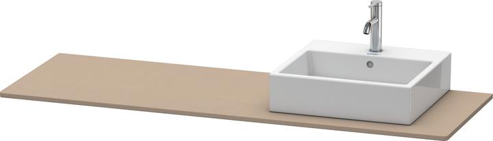 Actual product image Duravit Console XSQUARE 16x1600x550mm w cut-out right linen