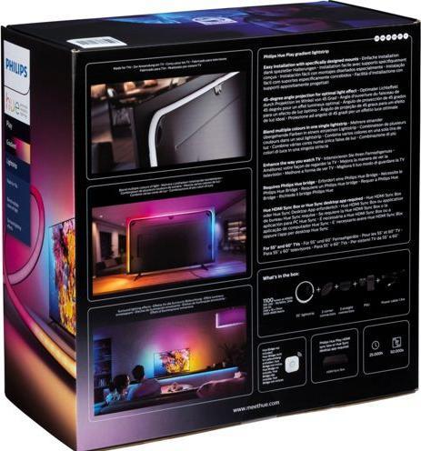 Actual product image Philips Hue Play Gradient Lightstrip 55" (RGBW, 216.50 cm, Indoor)