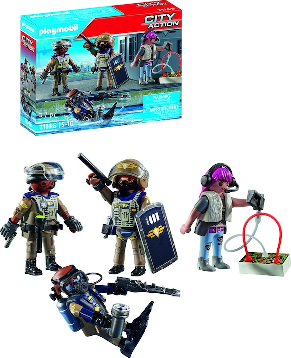 Actual product image Playmobil SWAT figure set (71146, Playmobil City Action)
