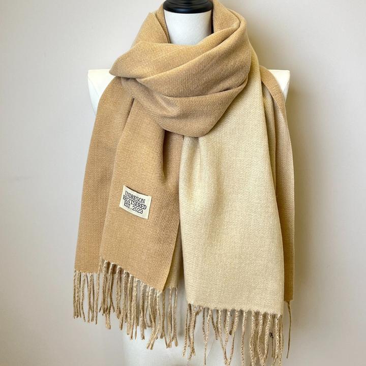 Immagine prodotto Only-Bags.Store Sciarpa bifacciale a due colori Basic Basic Imitazione Cashmere Sciarpa con nappe Autunno Inverno