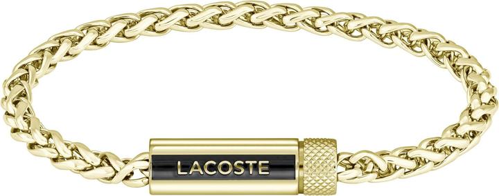 Lacoste Stylish gold-plated bracelet Spelt 2040338 (19 cm, Stainless steel with yellow gold surface)