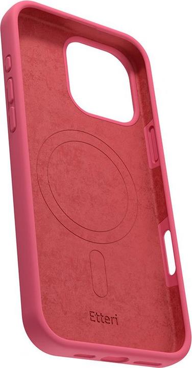 Actual product image Etteri Silicone Mag case for iPhone 16 Pro 6,3" raspberry (Apple iPhone 16 Pro)