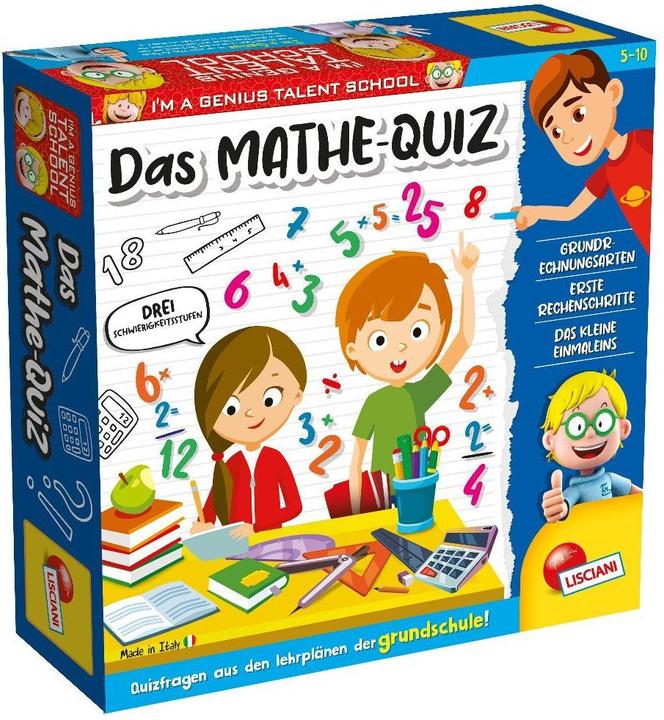 Actual product image Lisciani Little genius talent.maths quiz.DE66667