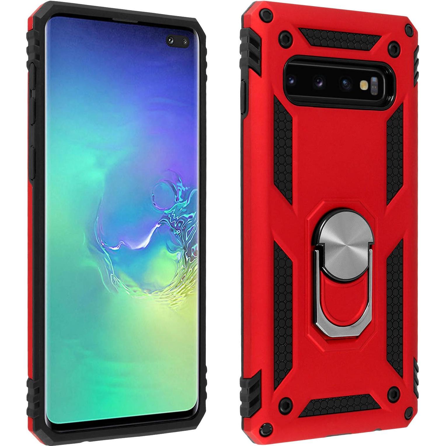 Avizar Kosto Series (Samsung Galaxy S10+), Smartphone Hülle, Rot