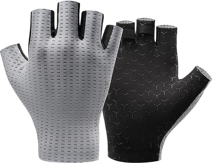 Produktbild Rockbros Breathable Short Finger Cycling Gloves, Size: L - Gray (L)