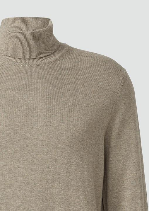 Produktbild s.Oliver Strickpullover Rollkragenpullover aus reiner Baumwolle (XL)