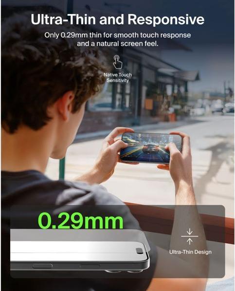 Image du produit Belkin Ultraglass2 Displaschutz (1 pcs, Apple iPhone 17 Pro)