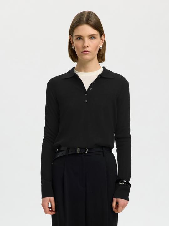 Image du produit Selected Slfthea Ls Knit Merino Collar Neck Noos (XS)