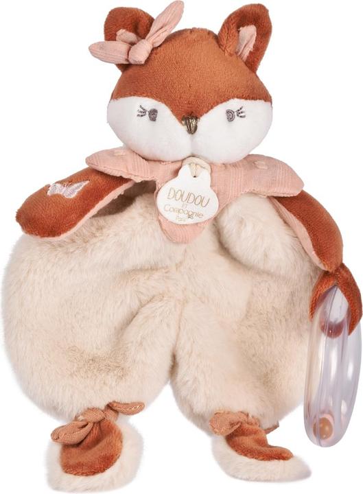 Doudou et Compagnie Mina Schmusetuch mit Rassel 18cm