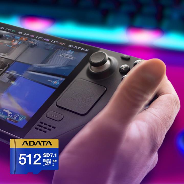 Image du produit Adata Premier Extreme SD7.1 Express (512 Go, microSD Express, U3, UHS-II)