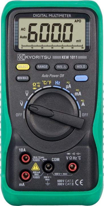 Produktbild Kyoritsu 010110001A Digitales Multimeter mit Temperaturmessung (CAT III 300V)