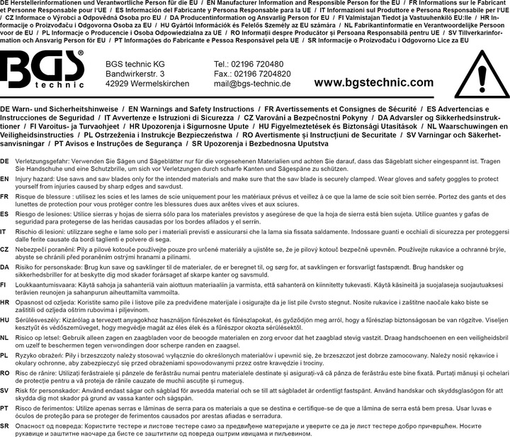 Produktbild BGS Aluminium-Sägebogen inkl. HSS-Sägeblatt 300 mm