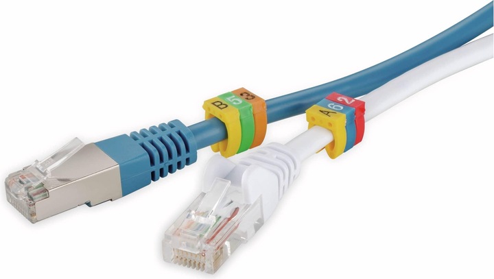 Actual product image Goobay cable marker clips "digits 0-9", for cable diameters up to 6 mm, 6 mm