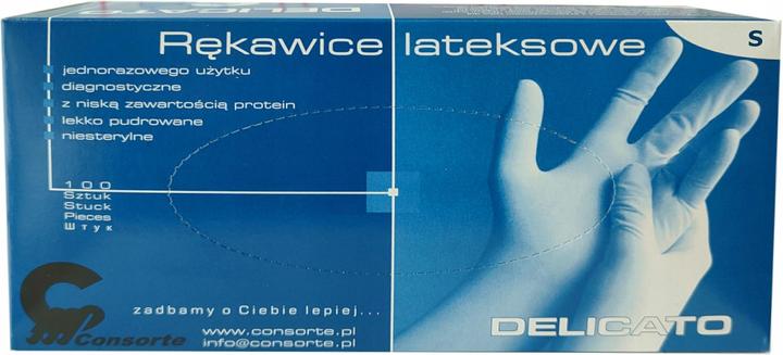 Actual product image Consorte Latex gloves/100 pieces M (M)