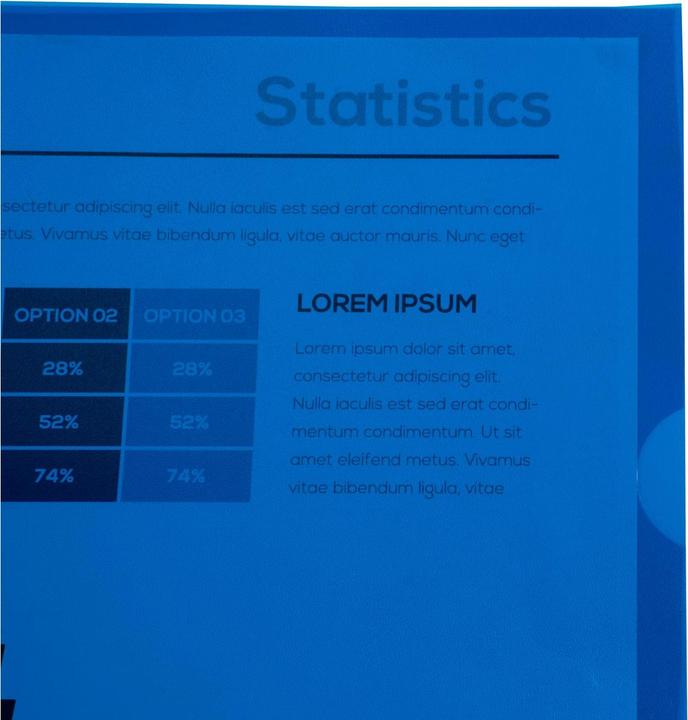 Immagine prodotto Exacompta Copertina trasparente A4, 100 pezzi, blu (A4, 100x)