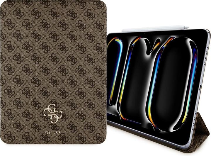 Guess 4G Big Logo Magnetic Case für Apple iPad Pro 11 (2024) - brown (Apple iPad Pro 11 2024, Apple iPad Pro 11 2025)
