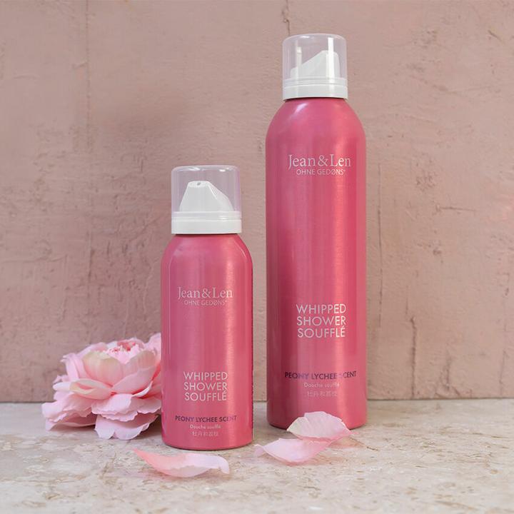 Actual product image Jean & Len Shower Gel to Mousse Peony/Lychee, 200ml (200 ml)