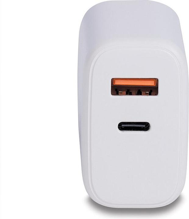 Actual product image Lindy 30W USB Type A & C Charger For charging two devices simultaneously with Power Delivery (30 W, 2 ports)