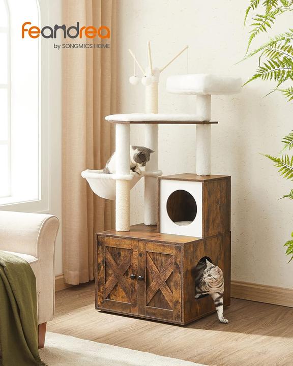 Actual product image Feandrea Mr. Kittens (151 cm, Black, Rustic brown)