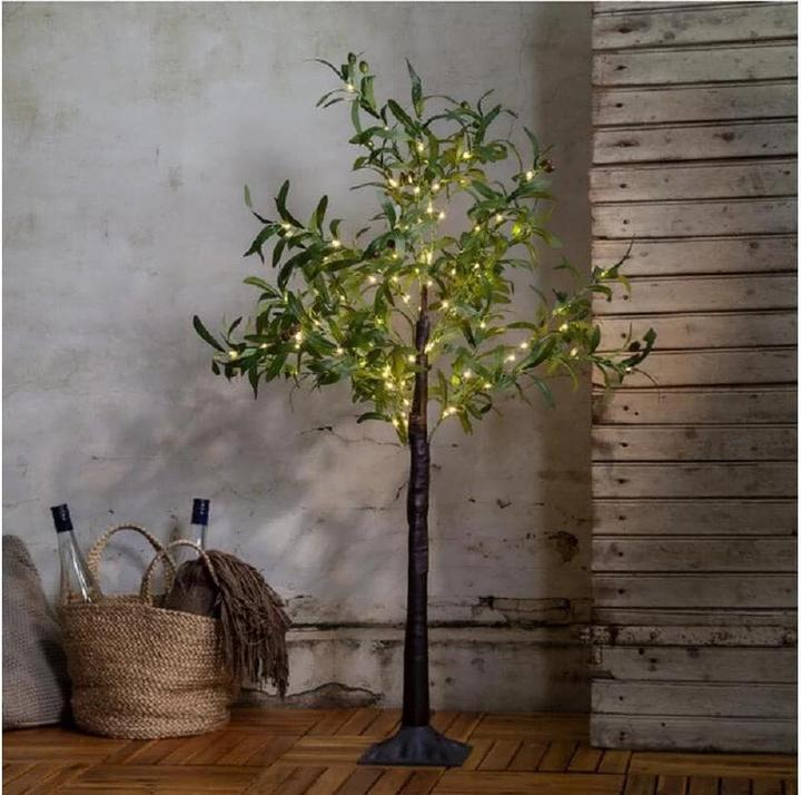Image du produit Star Trading Arbre de décoration Olivec, 108 LED, 120 cm, vert (51 lm, IP44)