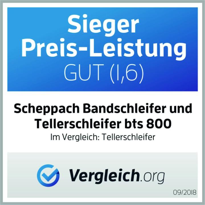 Image du produit Scheppach Ponceuse à bande et à disque BTS800 (Ponceuse à bande, Meuleuse d'établi, 370 W)