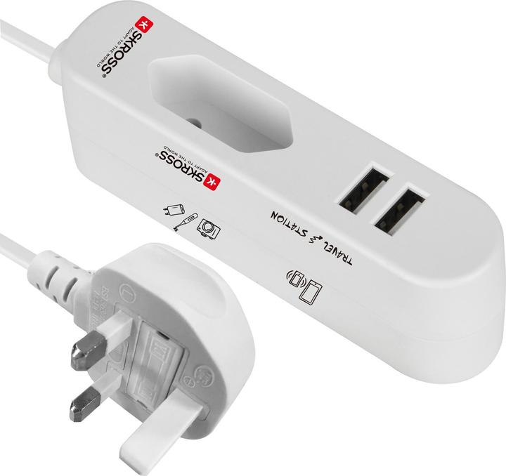 Produktbild Skross Travel Station (3 x, Typ 11, USB-A, 1.50 m)