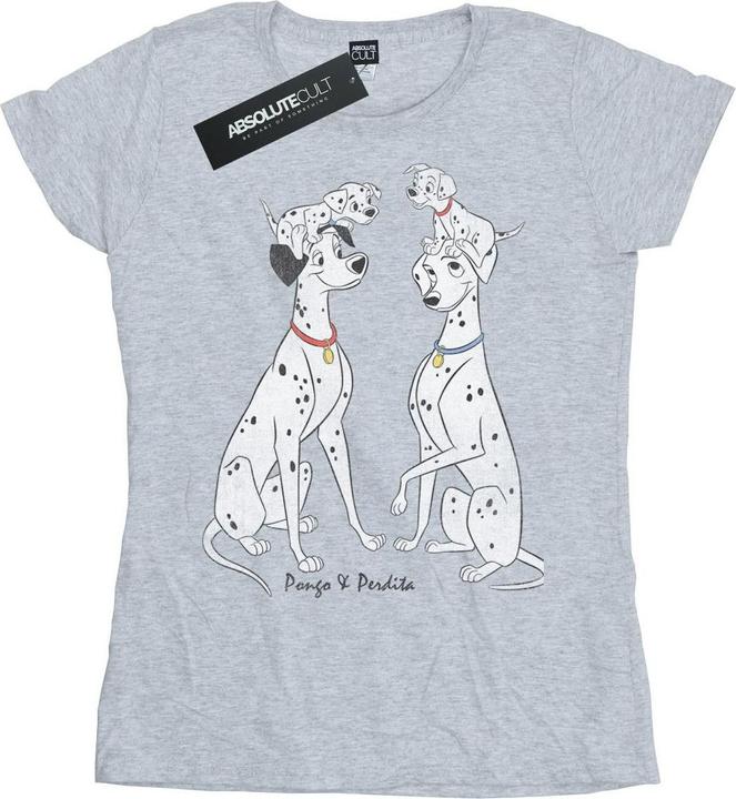Immagine prodotto 101 Dalmatians Pongo And Perdita Maglietta Donna (XS)