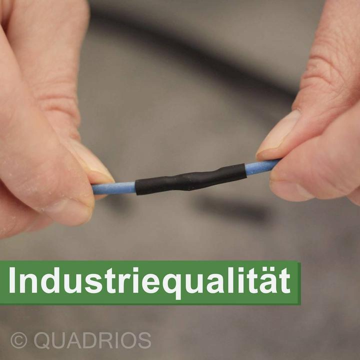 Immagine prodotto Quadrios 1905CA055 Assortimento di tubi termorestringenti Nero Tasso di restringimento: 2:1 800 pezzi. (300 x)