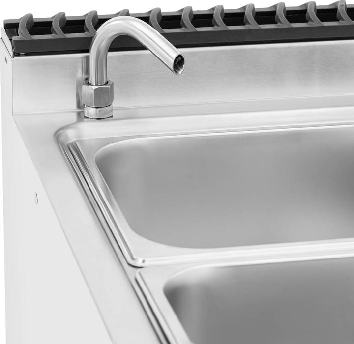 Produktbild Royal Catering Bain-Marie mit Unterschrank Warmhaltebehälter Speisenwärmer GN 1/2 + GN 1/3