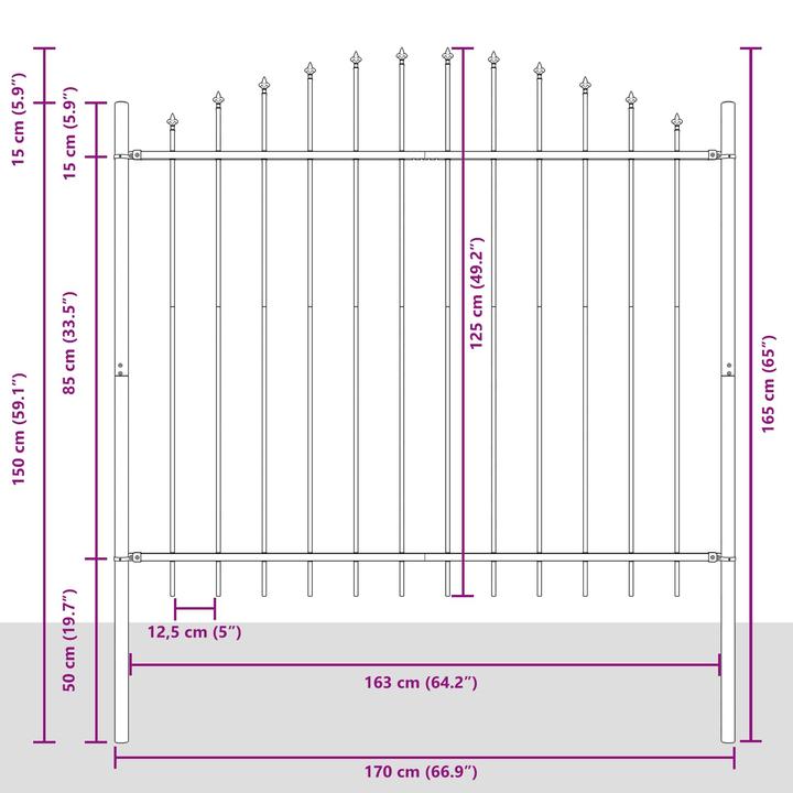 Produktbild vidaXL Gartenbarriere