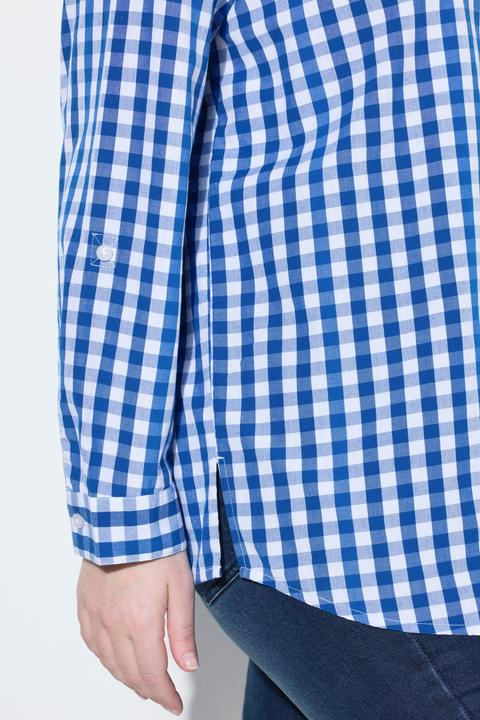 Immagine prodotto Ulla Popken Camicia a quadri con colletto da camicia, maniche lunghe e linguetta per risvolto (54)