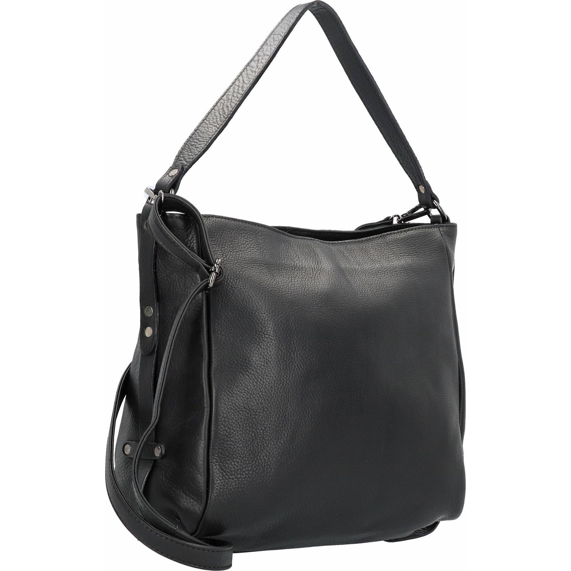 Thumbnail - Jack kinsky, Handtasche, Alassio 3 Schultertasche Leder 32 cm, Schwarz