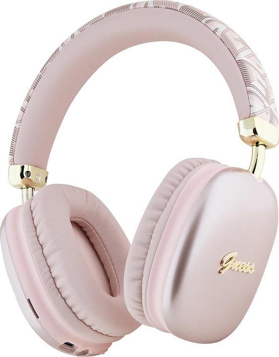 Produktbild Guess słuchawki nauszne Bluetooth GUBHK1GCTCSP różowy/pink Gcube Metallic Script Logo (ANC, Kabellos)
