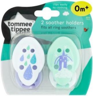 Tommee Tippee soother holders, 2 pcs, 43336391 (2 x)