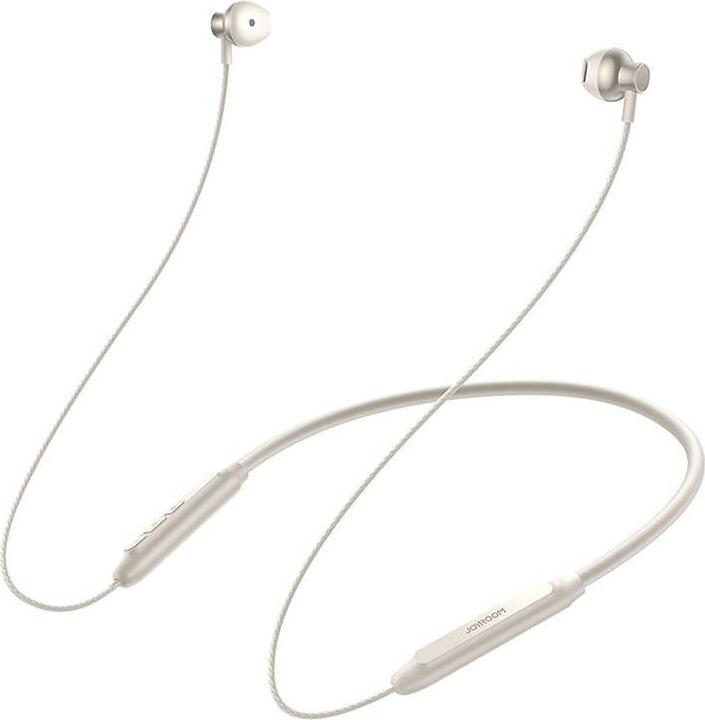 Produktbild Joyroom Magnetic Bluetooth Headphones Sport Neckband Earplugs 14.2mm - White (ANC, 30 h, Kabellos)