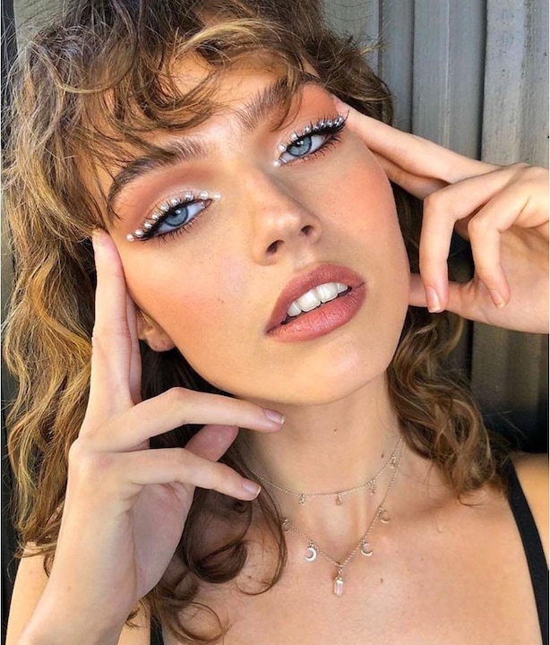 Immagine prodotto Noya Strass autoadesivi per il viso e il corpo - argento (220 pezzi, decorazione per festival)