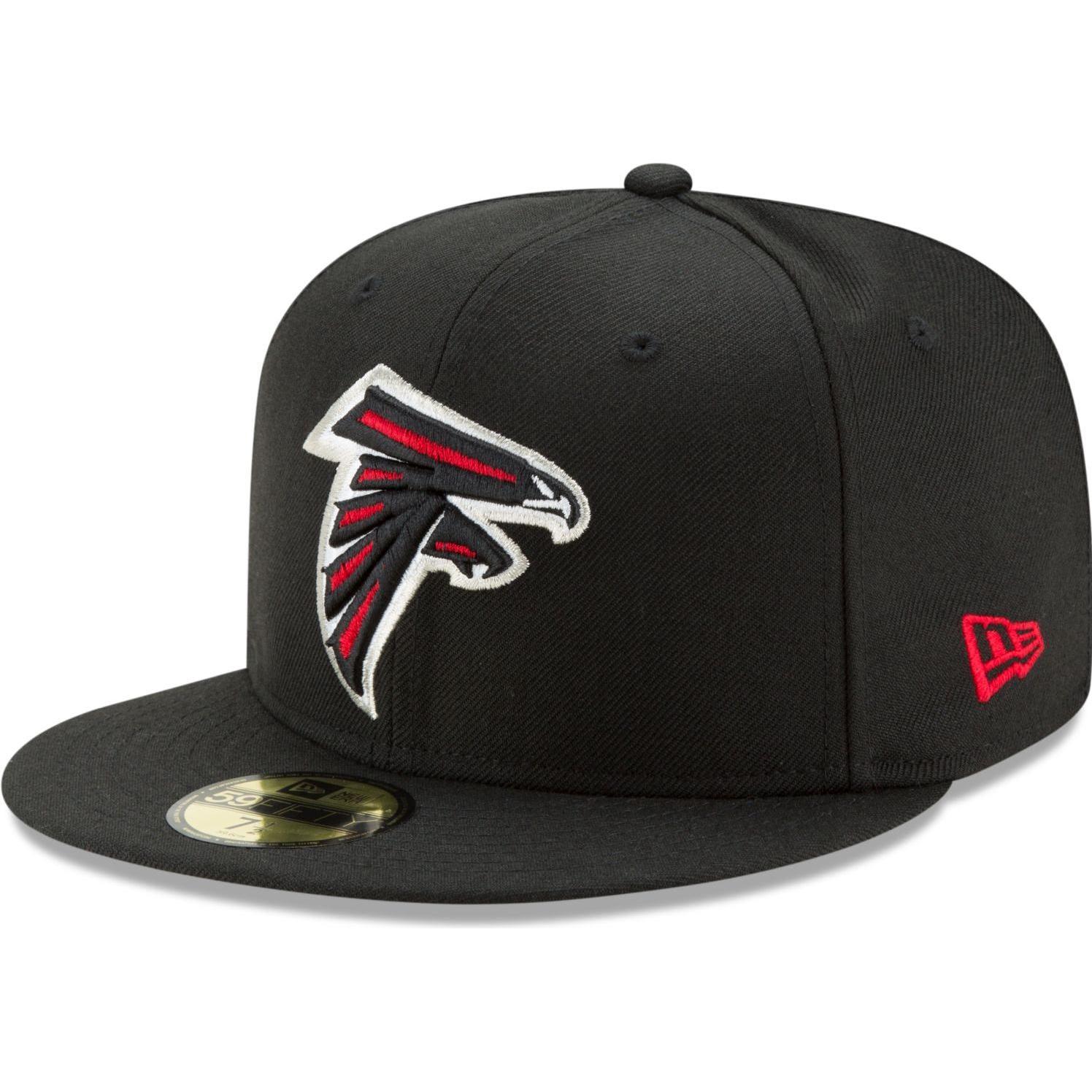 New Era, Herren, Cap, 59Fifty Cap - NFL ON FIELD Atlanta Falcons - 7 5/8, Schwarz, (7 5/8)