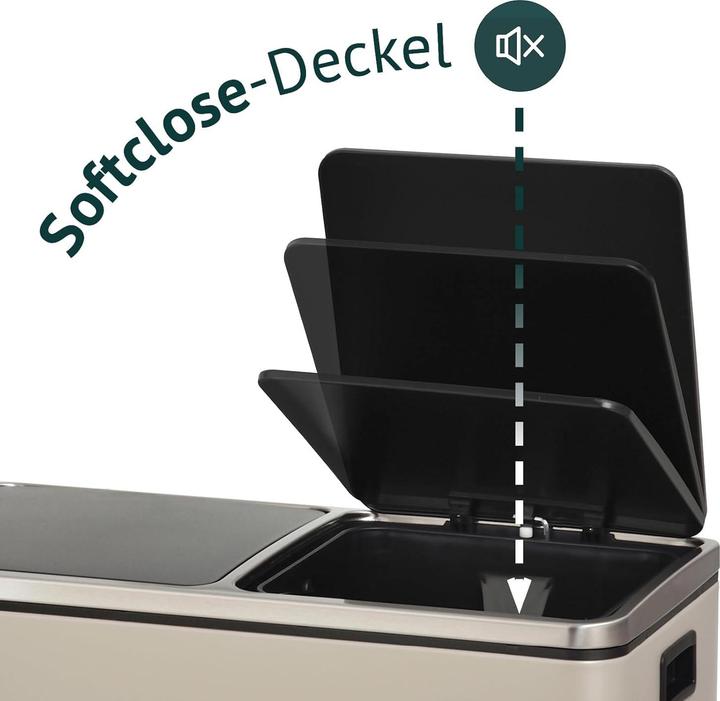 Actual product image Svita Treteimer mit Softclose und Trennsystem, 30L (30 l)