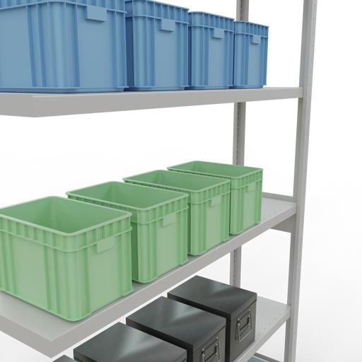 Actual product image Schulte Lagertechnik MULTIplus250 boltless add-on bay system with length bolts