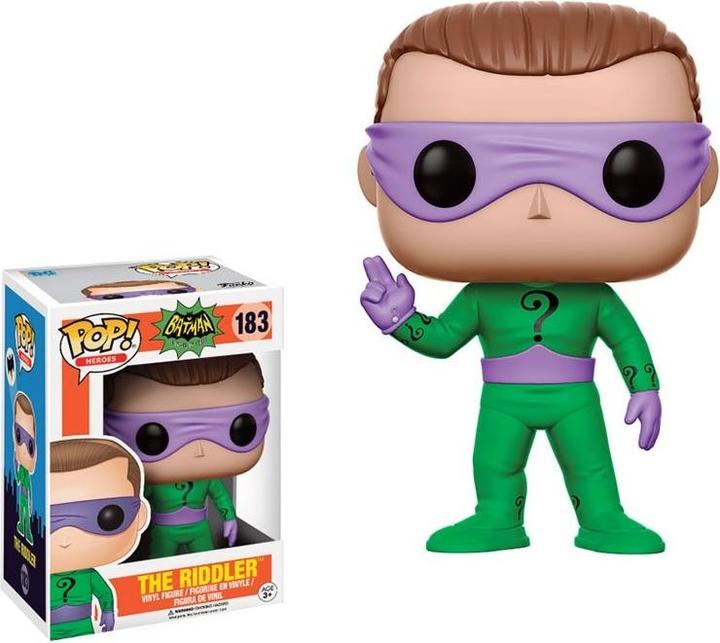 Produktbild Funko DC 1966 TV Series POP! Heroes The Riddler Vinyl Figure #183 (Wearing Mask, Regular Version)
