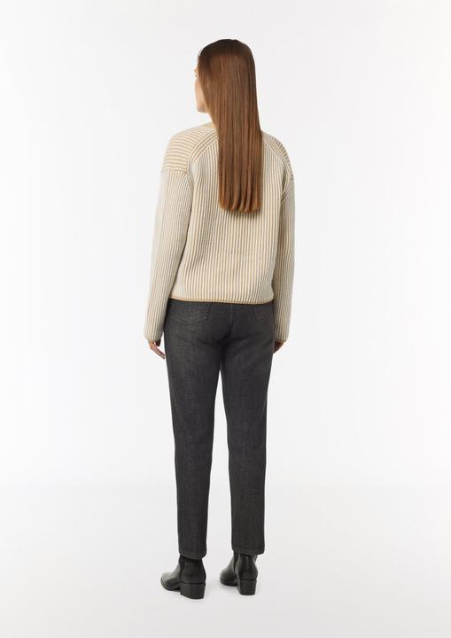 Produktbild Comma Strickjacke Verkürzte Strickjacke in Bi-Color-Optik (46)