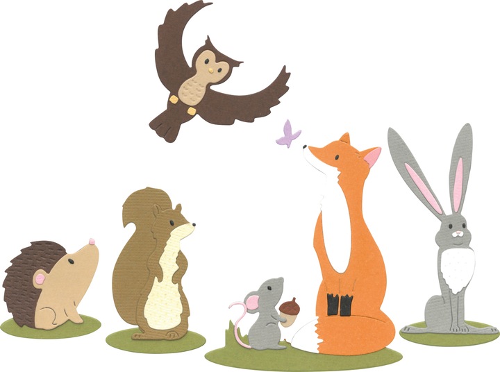 Produktbild Sizzix Thinlits Stanzschablone "Forest Animals"