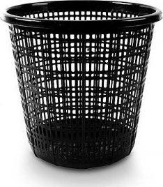 Produktbild Forpus Trash bin 10l, black, plastic (10 l)