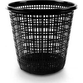 Forpus Cestino 10l, nero, plastica, Pattumiera, Nero